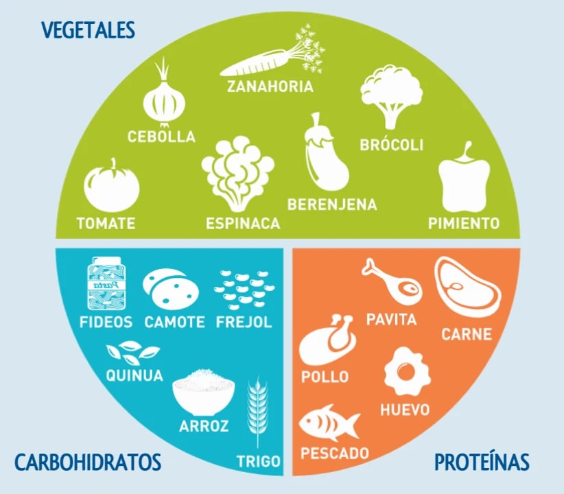 comida para diabeticos proporciones del plato